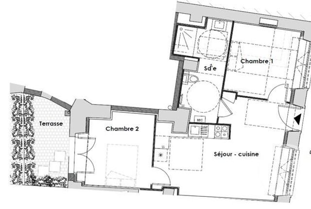 Appartement T3 à vendre - 3 pièces - 51,76 m2 - Nantes - 44 - PAYS-DE-LOIRE