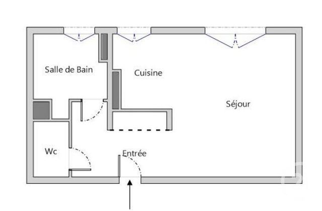 Appartement F1 à vendre - 1 pièce - 24,28 m2 - Vertou - 44 - PAYS-DE-LOIRE