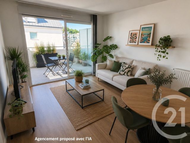 Appartement F2 bis &agrave; vendre - 2 pi&egrave;ces - 43,59 m2 - Vannes - 56 - BRETAGNE